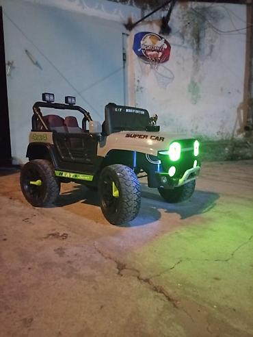 Детский мир: Uşaq üçün elektrikli off-road tipli maşın (jeep stili) - Korpus: açıq — 1