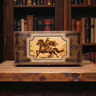 Нарды: Резные деревянные нарды «Muras" - Авторская складная доска с — 1