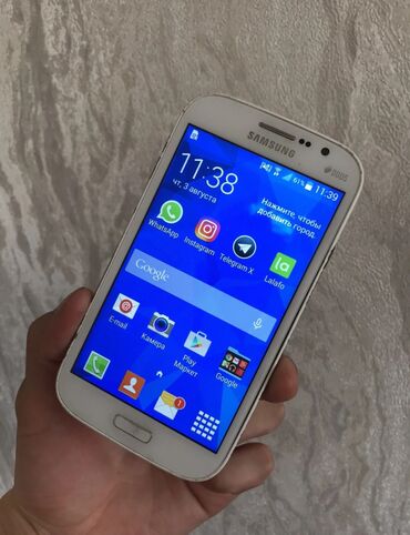 samsung galaxy j6 plus: Samsung Galaxy Grand Neo Plus, Б/у, 8 GB, цвет - Белый, 2 SIM