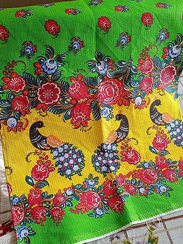 Полотенца: Кухонные вафельные полотенца с ярким принтом. размер 50/70 Материал — 16