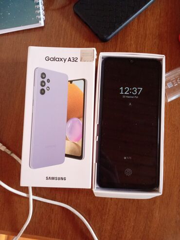 samaung a10s: Samsung Galaxy A32, 64 ГБ, цвет - Розовый, Гарантия, Сенсорный, Отпечаток пальца