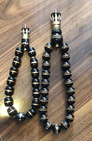 Təsbehlər: Taxta təsbeh dəsti - Material: taxta muncuqlar (tünd qəhvəyi və — 10