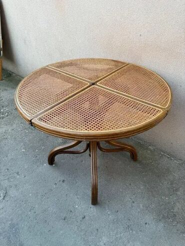 Stilski trpezarijski stolovi: Stari Thonet trpezarijski sto - Španska trska Stari Thonet — 12