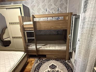 Uşaq mebeli: İkiqat uşaq çarpayı dəsti - Material: ağac teksturalı laminat/MDF. - — 1