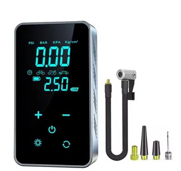 Avtomobil kompressorları və nasosları: Daşınan rəqəmsal hava kompressoru – powerbanklı çoxfunksiyalı şin — 4