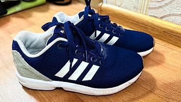 Кроссовки и спортивная обувь: Кроссовки, 38, 37, Adidas, Б/у, цвет - Синий, Самовывоз — 2