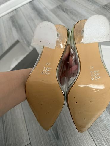 Tuflilər: ANIKA brendi şəffaf klassik tufli - Model: şüşə effektli, şəffaf PVC — 3