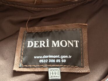 Pencəklər: Deri Mont kişi dəri gödəkçə - Brend: DERI MONT (etiketdə göstərilir)