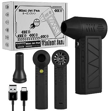 motorlu fan: - Violent Fan – mini jet tipli, fırçasız motorla işləyən portativ — 1