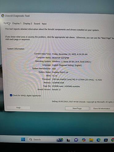 Acer: Acer Predator, 15.6 ", Intel Core i7, 512 GB — 10