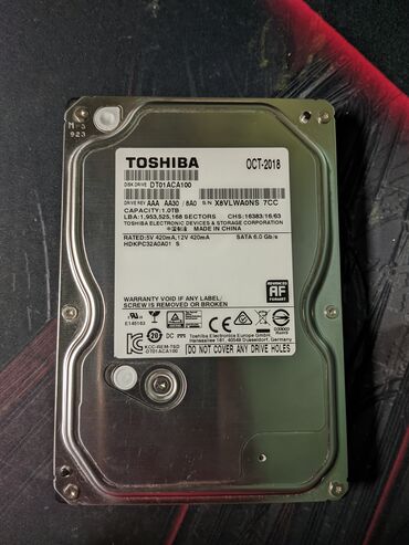 жесткие диски продаю: Накопитель, Toshiba, HDD, 1 ТБ, 3.5", Для ПК
