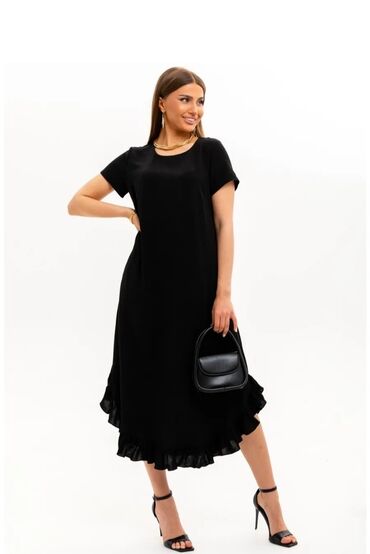 Повседневные платья: Повседневное платье, Made in KG, Лето, Длинная модель, Оверсайз, Все размеры — 8