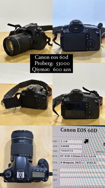 Fotokameralar: Canon 5D mark 3, mark 4, 60D, 17-40mm, 85mm