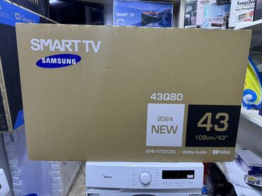 Телевизоры: Телевизор samsung 43Q80 smart Android tv с интернетом youtube, 110 см