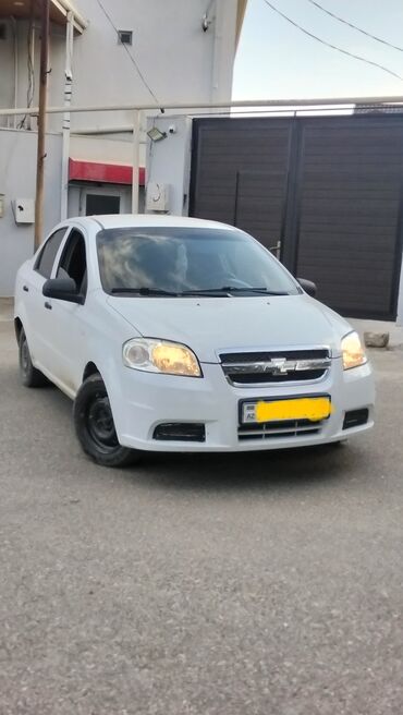 Chevrolet: Chevrolet Aveo sedan – ağ rəng, 4 qapılı, ön ötürücülü şəhər — 4