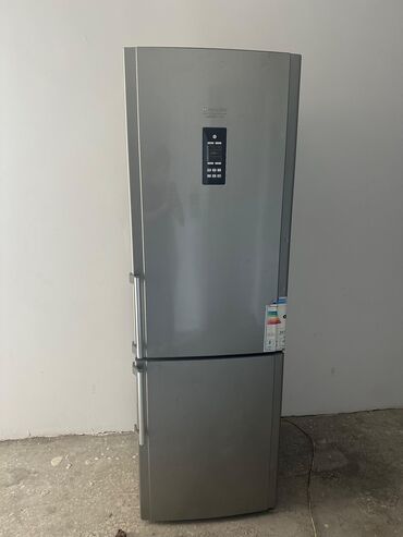 Кухонные вытяжки: Б/у 2 двери Hotpoint Ariston Холодильник Продажа, цвет - Серый
