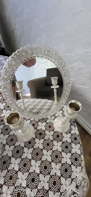 Toy paltarları: Toy aksesuarlari. şamdan guzgu gelin cantasi gul ve yelpik. ideal