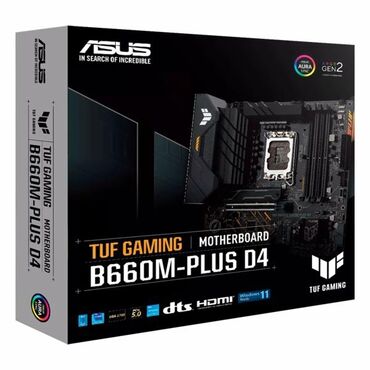 Материнские платы: Материнская плата, Б/у, Asus, LGA1700, Micro-ATX, Для ПК