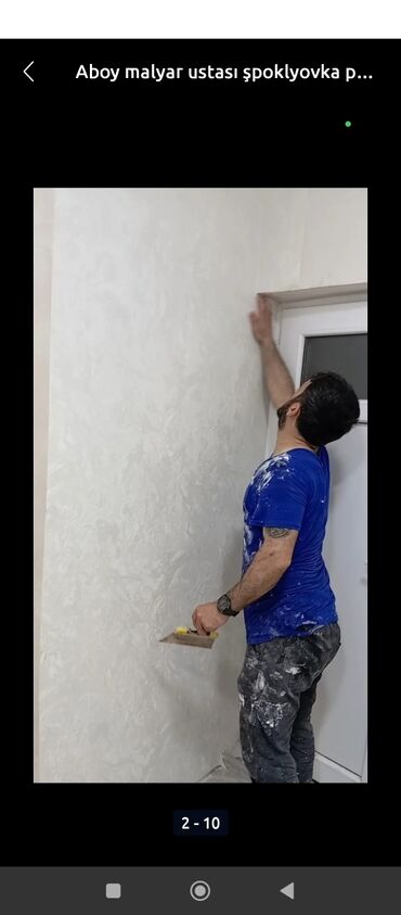 Malyar işləri: Aboy malyar paduqa emulsiya lminat işləri görürük 2 nəfərik peşekar — 2