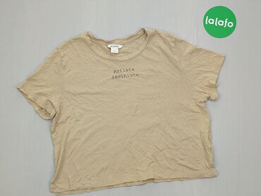 Koszulki: Koszulka M (EU 38), stan - Dobry, wzór - Jednolity kolor, kolor - Beżowy, Monki