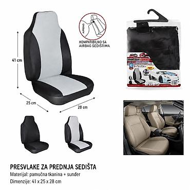 KMT Prekrivač za auto sedište – jednodelno prednje sedište (klasično