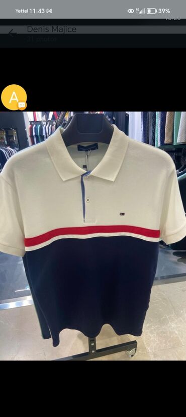tom tailor majice sa kragnom: Shirt Short sleeves, Tommy Hilfiger, color - Multicolored, Cotton