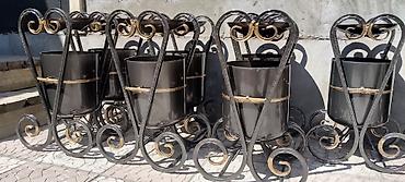 Мусорные урны: С пепельницей, Материал: Железо, 12 л — 7