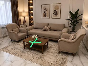 İşlənmiş, Divan, 2 kreslo, Bazasız, Açılan lalafo.az -da İşlənmiş, Divan, 2 kreslo, Bazasız, Açılan