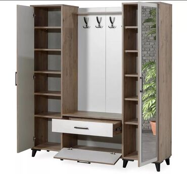 Dolablar: Yeni, Açılan, 3 qapılı Düz dolab, Dəhliz dolabı, Rusiya — 7