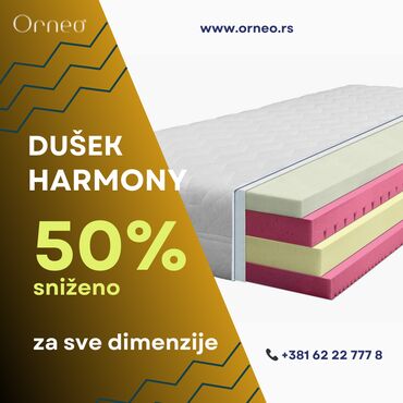 Dušeci: Dušek Harmony by Orneo - 50% popusta na savršenstvo sna! ? Uronite
