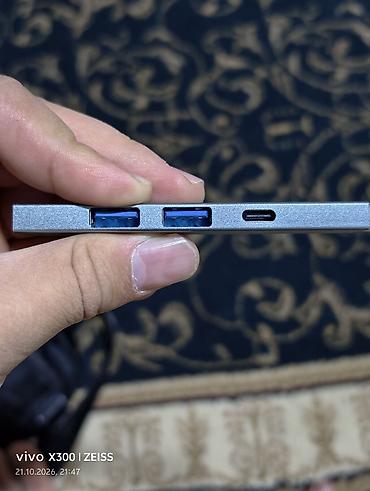 топчан фото: USB-C хаб-адаптер (алюминиевый корпус) Особенности и разъёмы: - — 1