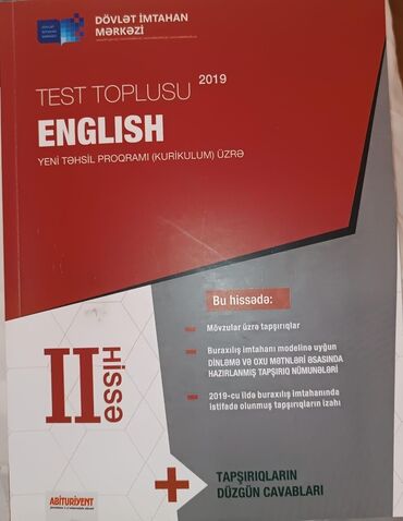 Məhsul: “Test Toplusu – English (Yeni Təhsil Proqramı/Kurikulum üzrə)