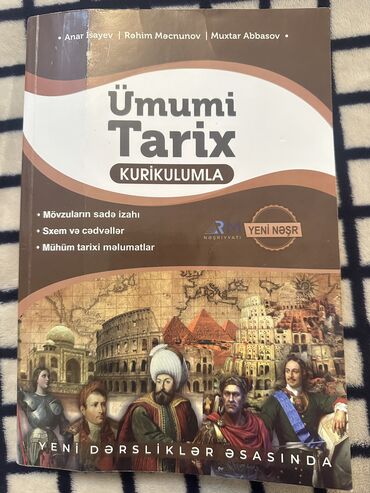 kitab cildləmə: Anar Isayev Umumi tarix. Ici teptezedir,cox isledilmeyib. 12.50ye