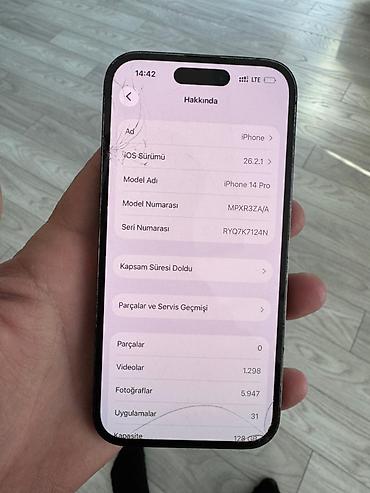 iphone xs pro max: IPhone 14 Pro, Qara, Simsiz şarj, Face ID — 4
