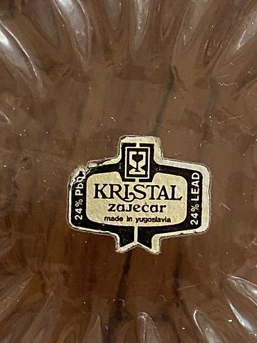 Qab-qacaq və mətbəx ləvazimatları: Zaječar Kristal qab – 24% PbO kurşunlu kristal - Brend: Kristal — 4