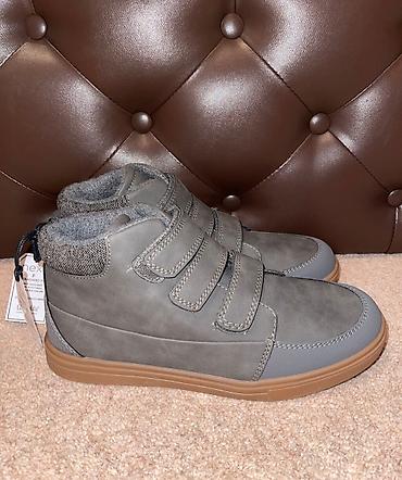 Детская обувь: Next серые и черно розовые ботинки Новые Серые Размеры — 3