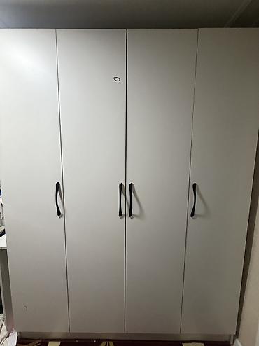 silver kitchen: Шифоньер, шкаф для одежды, Б/у, Прямой — 5