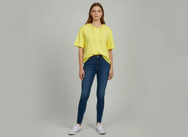 tanie bluzy: Bluza z kapturem damska, rozmiar M