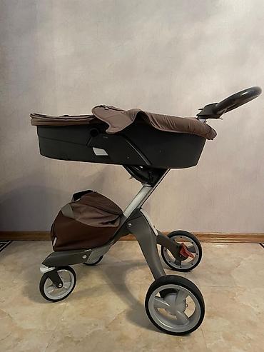 Gəzinti arabaları: Stokke Xplory uşaq arabası – qəhvəyi rəng Xüsusiyyətlər: - Yüksək — 4
