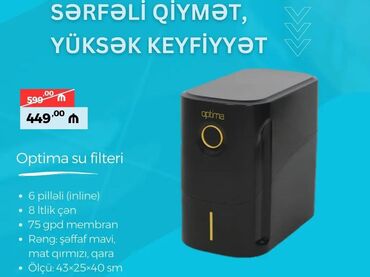 Su filtrləri: Puretech su filtrləri üçün kartriclər dəsti. Dəstdə 3 önləyici filtr — 33