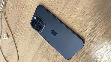 Apple iPhone: IPhone 15 Pro, 128 GB, Blue Titanium, Barmaq izi, Face ID, Sənədlərlə — 1