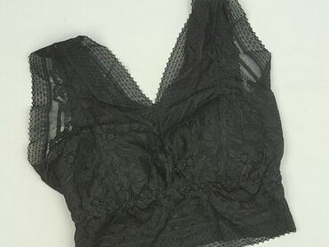 Koronkowy top/biustonosz bralette - Kolor: czarny - Materiał: 95%