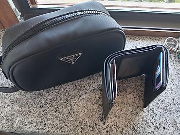 hermes deri çanta: Prada kişi aksesuar dəsti – çiyin/əl üçün kompak tualet çantası və — 1