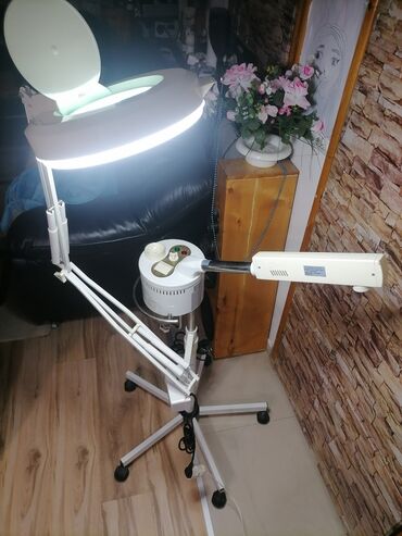 Ostali aparati za negu lica: Profesionalni kozmetički vaporizer sa lupo lampom na postolju sa — 10