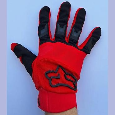 Oprema za bicikliste: FOX MTB/motokros rukavice – crveno/crne - Sportske rukavice za MTB — 5