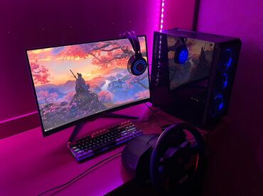 корпус rgb: Компьютер, ядролор - 4, ОЭТ 16 ГБ, Оюндар үчүн, Колдонулган, Intel Core i3, NVIDIA GeForce RTX 2060, HDD + SSD