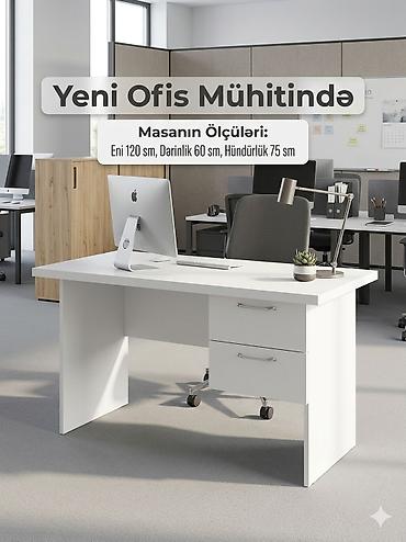 Ofis mebeli: Yeni, İşçi üçün, Dördbucaq masa — 3