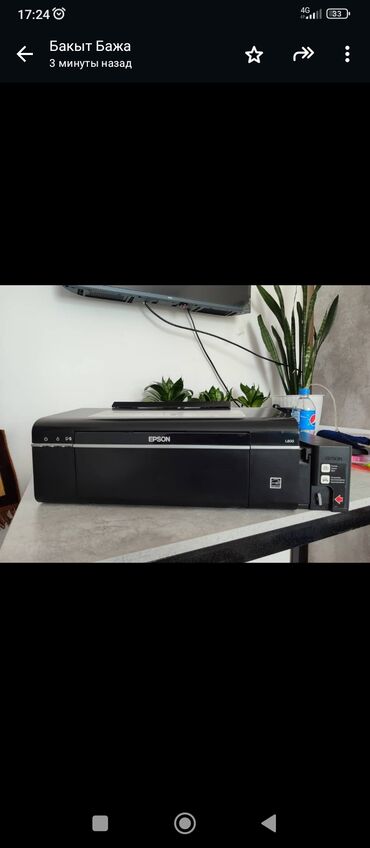 Принтеры: Принтер Epson L800 6 цветный не капризный чёткое цветопередача