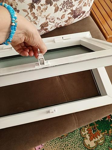 plasmas şüşə: PVC pəncərə üçün ağ rəngli açılıb-bağlanan təzə tipli ventilyasiya — 1