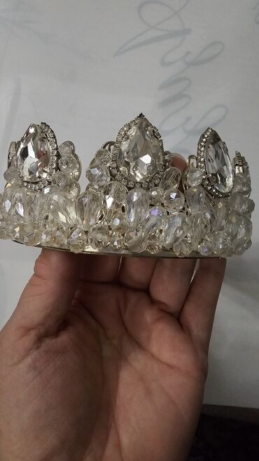 Аксессуары для волос: Аксессуар для волос, Диадема, Женские, Материал: Стразы — 10